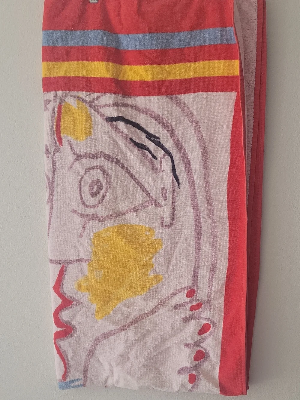 80s Vintage Hilasal Vintage Picasso Beach Towel
